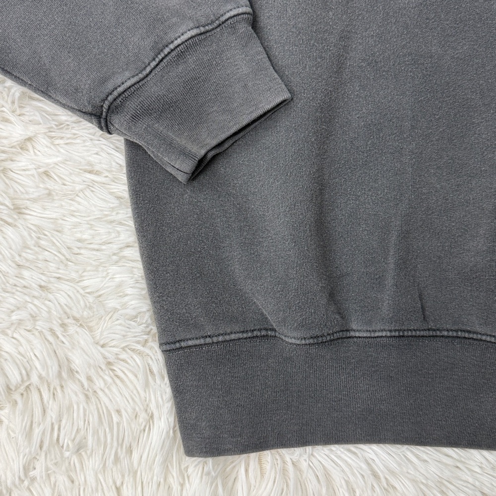 Anine Bing Ramona Sweatshirt in Washed Black SMALL - Picture 7 of 9